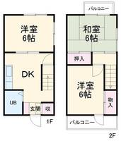 千葉県船橋市松が丘5(一戸建)の賃貸物件の間取り