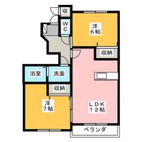 メゾンアンジュDの間取り