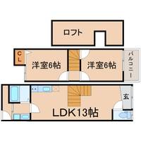 大阪府大阪市西淀川区姫島6(一戸建)の賃貸物件の間取り
