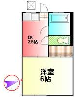 神奈川県秦野市南矢名(アパート)の賃貸物件の間取り