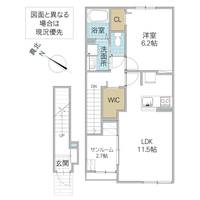 エトワール Bの間取り