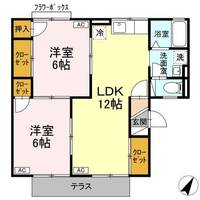 セジュール二見 Aの間取り