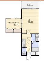 兵庫県加古川市加古川町河原(アパート)の賃貸物件の間取り