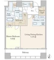 東京都渋谷区宇田川町(マンション)の賃貸物件の間取り