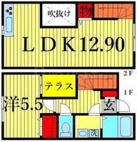 東京都江戸川区篠崎町1(一戸建)の賃貸物件の間取り