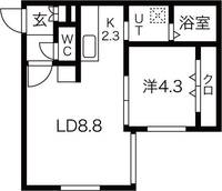 コンフォール手稲の間取り