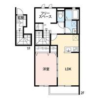 東京都多摩市和田(アパート)の賃貸物件の間取り