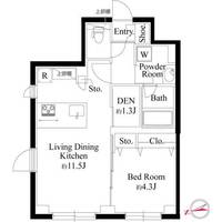 ラ・ペルラ下北沢の間取り