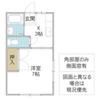 レントール千石 Aの間取り