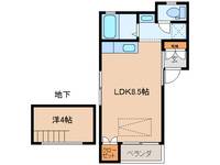 岐阜県岐阜市柳津町南塚1(アパート)の賃貸物件の間取り