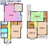 三重県津市高茶屋小森町(一戸建)の賃貸物件の間取り