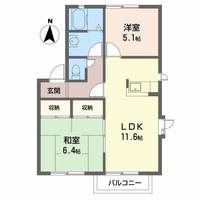 兵庫県姫路市網干区垣内中町(アパート)の賃貸物件の間取り