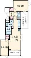 物件の間取り画像