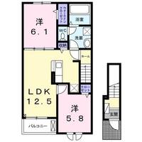 埼玉県入間郡越生町上野東4(アパート)の賃貸物件の間取り