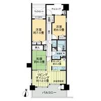 栃木県宇都宮市桜4(マンション)の賃貸物件の間取り