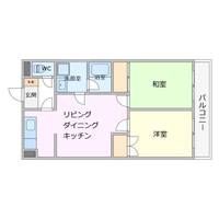 千葉県千葉市中央区都町1(マンション)の賃貸物件の間取り