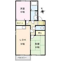 福岡県久留米市本山1(アパート)の賃貸物件の間取り