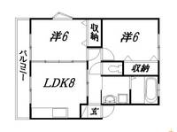 静岡県浜松市中央区瓜内町(アパート)の賃貸物件の間取り