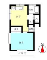 サンジャック小柳町の間取り