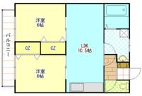 スクエアパレスの間取り