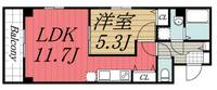 千葉県千葉市中央区新田町(マンション)の賃貸物件の間取り