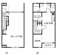 群馬県桐生市新宿1(アパート)の賃貸物件の間取り