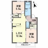 物件の間取り画像