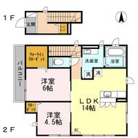 東京都新宿区西落合2(アパート)の賃貸物件の間取り