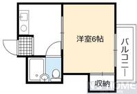 晩成ハイツ関目の間取り