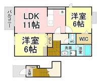 福岡県北九州市小倉北区篠崎4(アパート)の賃貸物件の間取り
