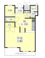 徳島県徳島市沖浜2(マンション)の賃貸物件の間取り