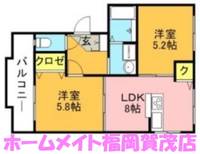 福岡県福岡市早良区次郎丸4(アパート)の賃貸物件の間取り