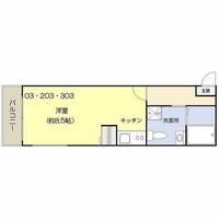 東京都足立区青井2(アパート)の賃貸物件の間取り