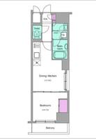 東京都中央区湊3(マンション)の賃貸物件の間取り
