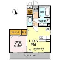 東京都八王子市石川町(アパート)の賃貸物件の間取り