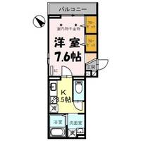 埼玉県越谷市中町(アパート)の賃貸物件の間取り
