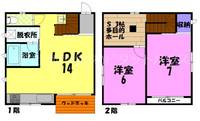 栃木県宇都宮市御幸ケ原町(一戸建)の賃貸物件の間取り