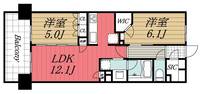 千葉県千葉市美浜区磯辺6(マンション)の賃貸物件の間取り