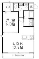 岡山県倉敷市連島中央5(アパート)の賃貸物件の間取り