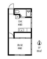 笹野アパートの間取り