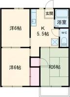 ハイツ小笠原Bの間取り