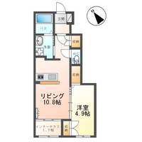 福島県本宮市高木字滝ノ入(アパート)の賃貸物件の間取り