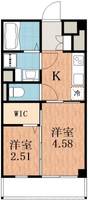 大阪府大阪市住吉区長居東4(マンション)の賃貸物件の間取り
