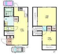 埼玉県坂戸市大字塚越(一戸建)の賃貸物件の間取り