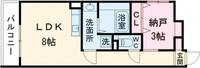 S−MOVE大阪鶴見の間取り