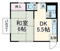 サンヒルズB棟の間取り