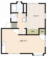 ハイツいわさきAの間取り