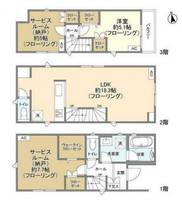 東京都大田区大森西1(一戸建)の賃貸物件の間取り