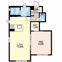 新潟県長岡市長倉3(アパート)の賃貸物件の間取り