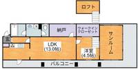 大阪府大阪市平野区加美北8(マンション)の賃貸物件の間取り